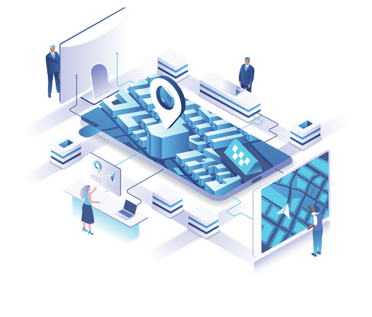 GPS technology  Illustration