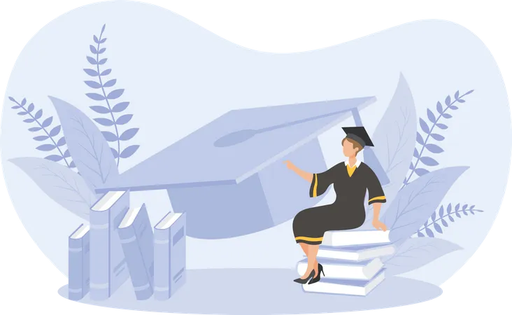 Graduate Student  Illustration