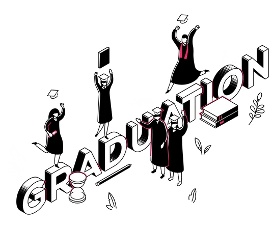 Graduation Illustration