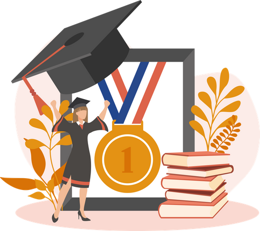 Graduation Award  Illustration