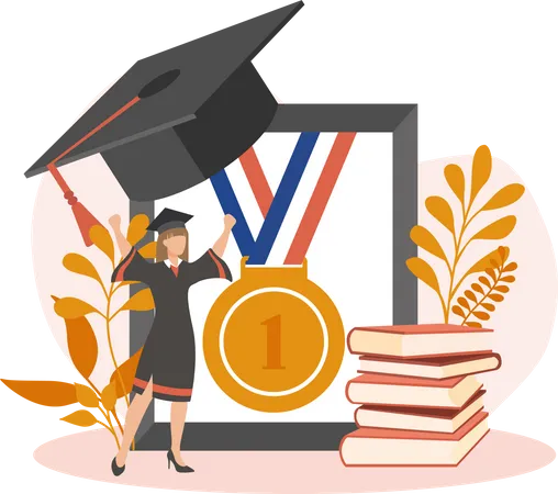 Graduation Award  Illustration