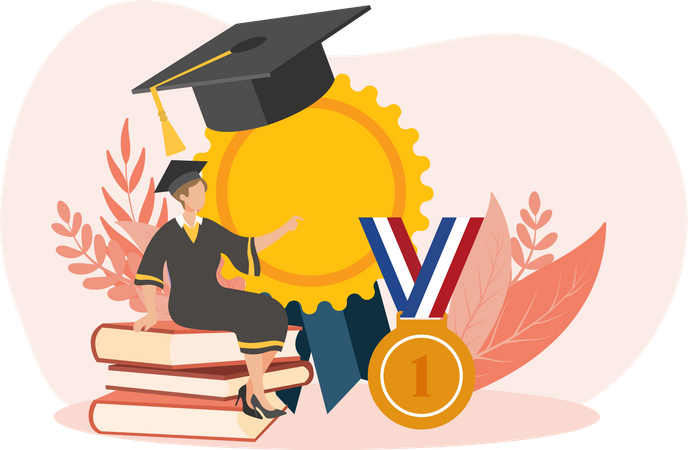 Graduation Award  Illustration