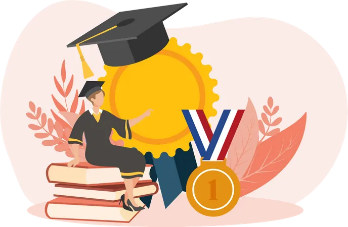 Graduation Award  Illustration