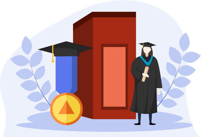 Graduation Award  Illustration