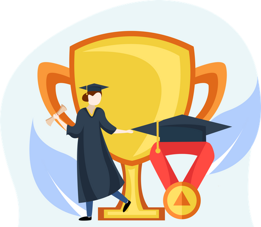 Graduation award  Illustration