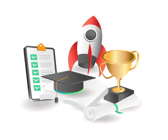 Graduation award  Illustration