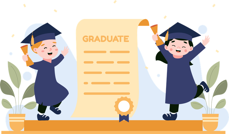 Graduation Celebration  Illustration