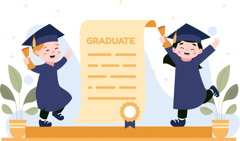 Graduation Celebration  Illustration