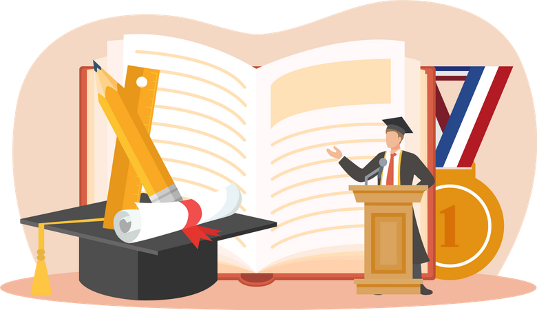 Graduation Ceremony  Illustration