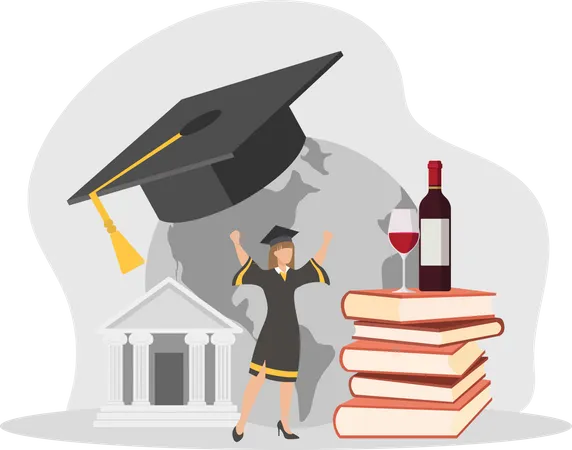 Graduation Ceremony  Illustration