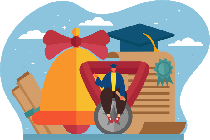 Graduation Ceremony  Illustration