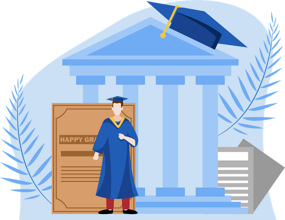 Graduation Ceremony  Illustration