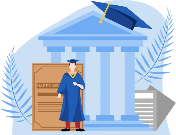 Graduation Ceremony  Illustration