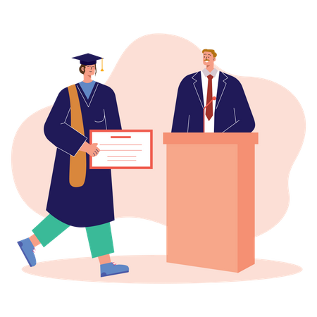 Graduation ceremony  Illustration