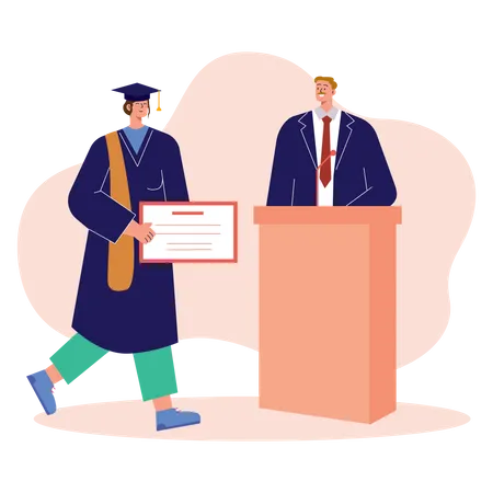 Graduation ceremony  Illustration