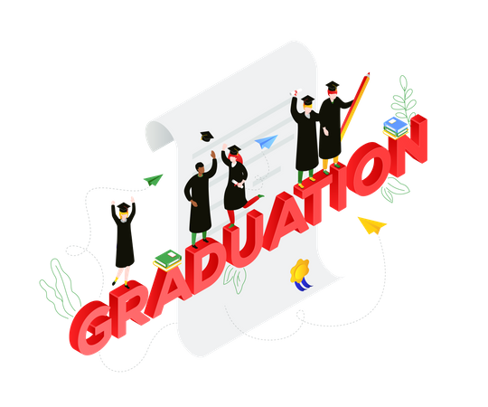 Graduation concept Illustration
