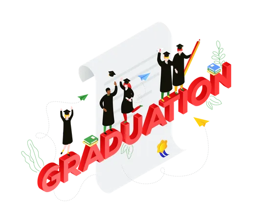 Graduation concept Illustration
