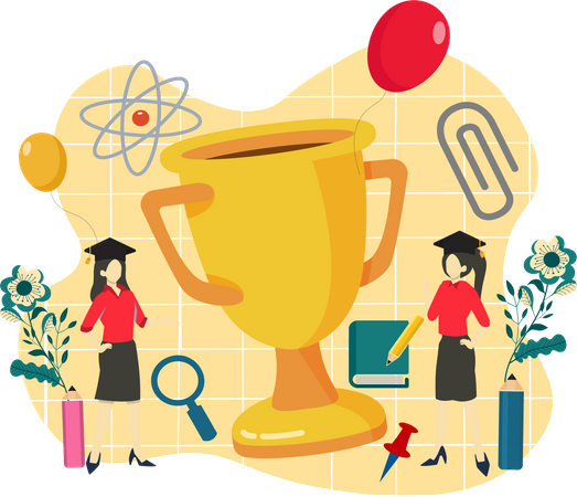 Graduation degree  일러스트레이션