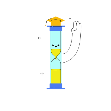 Graduation exam deadline  Illustration