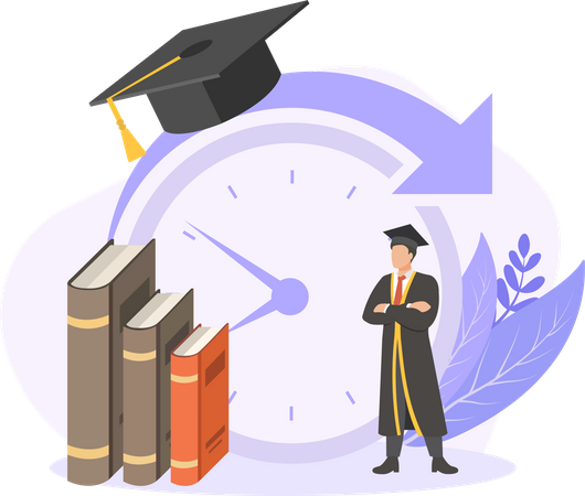 Graduation Flat Design  Illustration