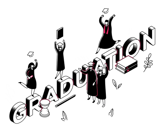 Graduation  Illustration