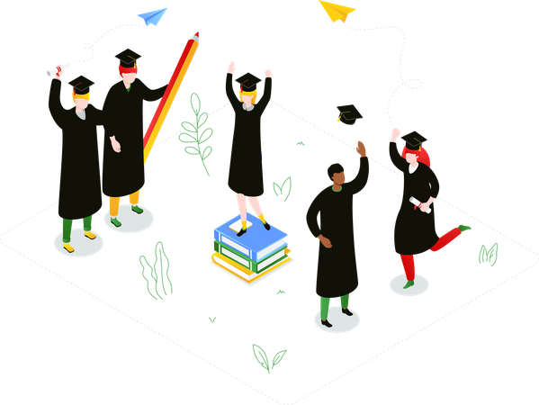 Graduation  Illustration