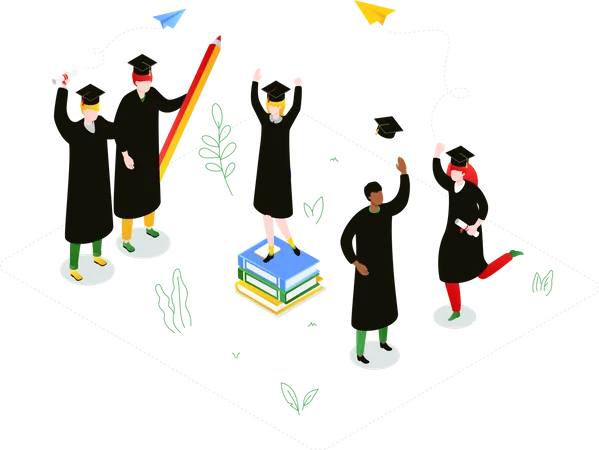 Graduation  Illustration