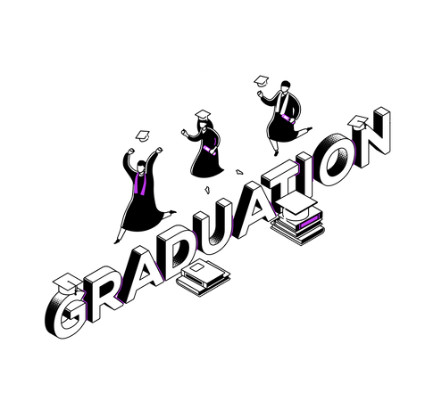 Graduation  Illustration