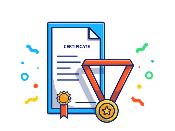 Graduation medal  Illustration