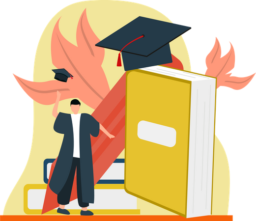 Graduation Student  Illustration