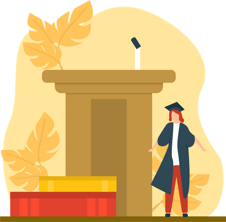 Graduation Student  Illustration