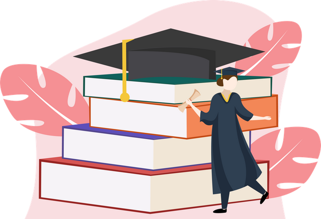 Graduation Student  Illustration