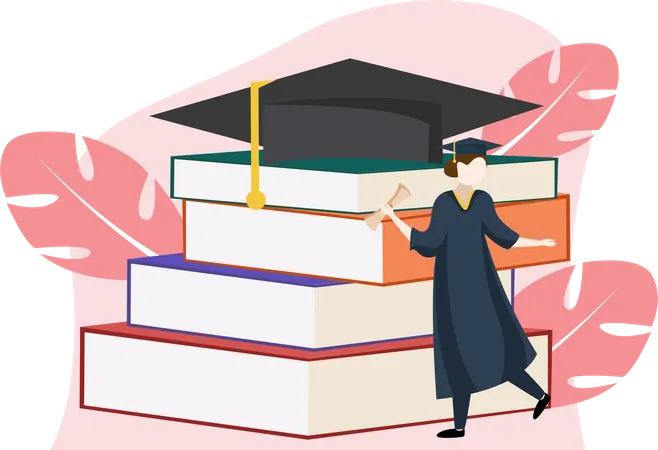 Graduation Student  Illustration