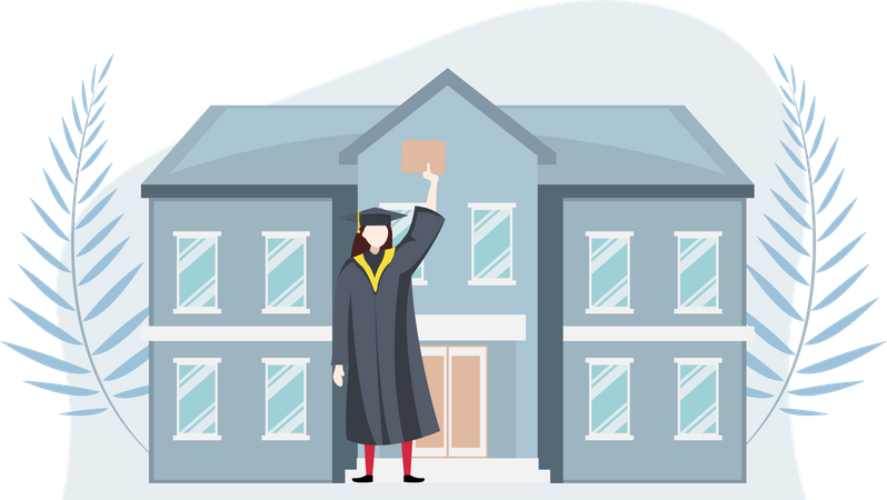 Graduation Student  Illustration