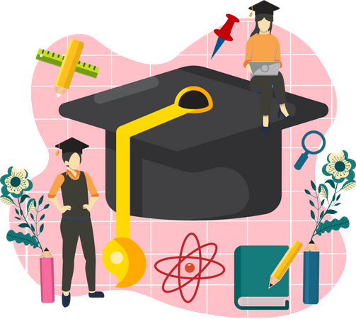 Graduation Student  일러스트레이션