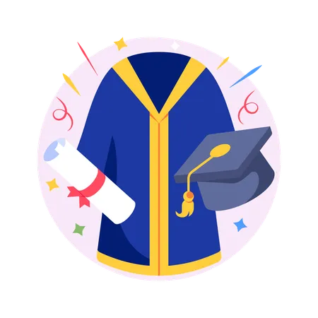 Graduation Suit  Illustration