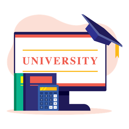 Graduation University  Illustration