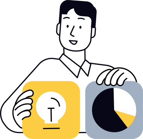Gráfico de negócios  Ilustração