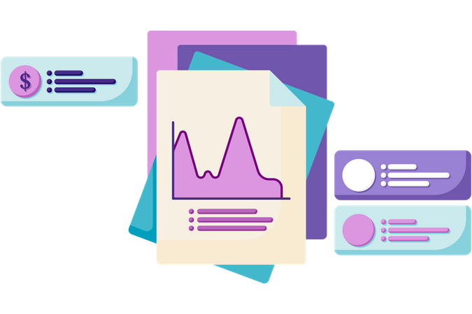 Cuadro financiero  Ilustración