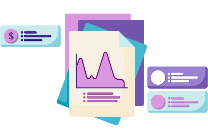Cuadro financiero  Ilustración
