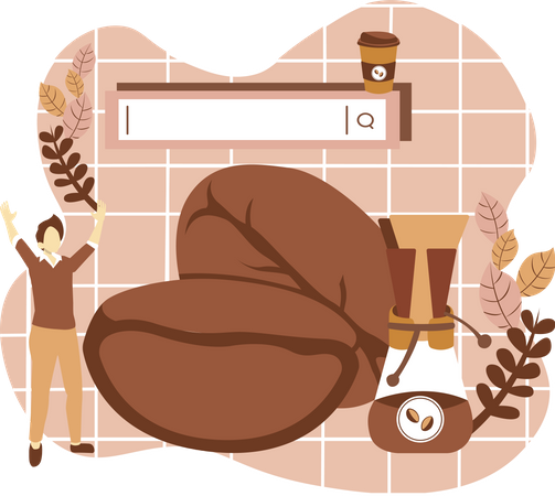 Grains de café  Illustration