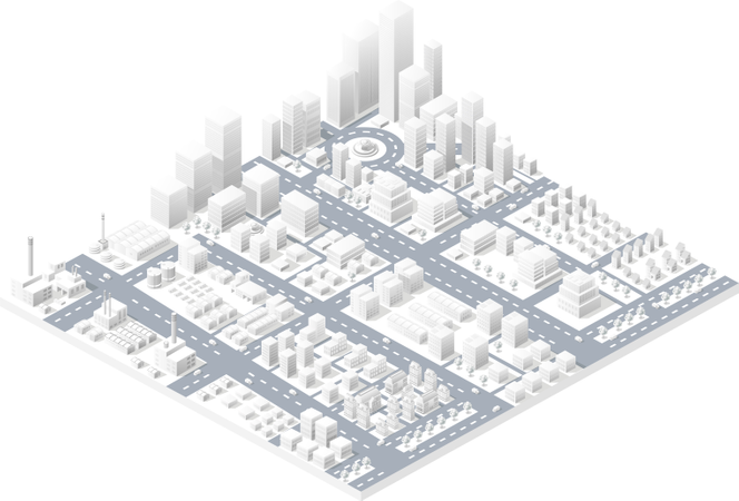 Grande città moderna  Illustration