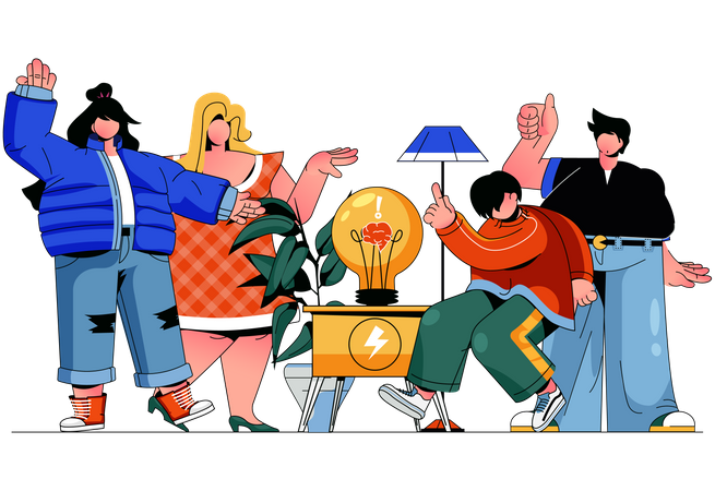 Grande ideia  Ilustração