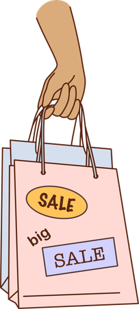 Grandes soldes achats  Illustration