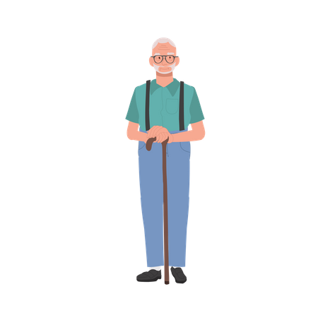 Grandfather Lifestyle  Illustration