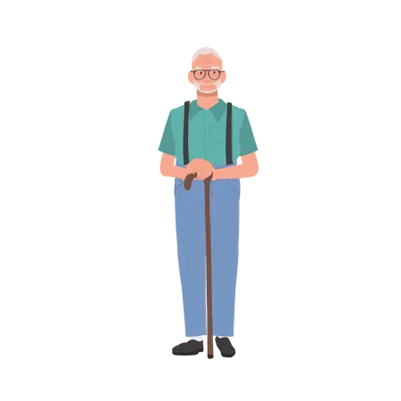 Grandfather Lifestyle  Illustration