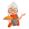 illustration grandmother