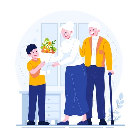 Grandparents Day Illustration