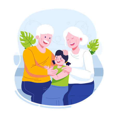 Grandparents Day  Illustration