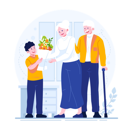 Grandparents Day  Illustration